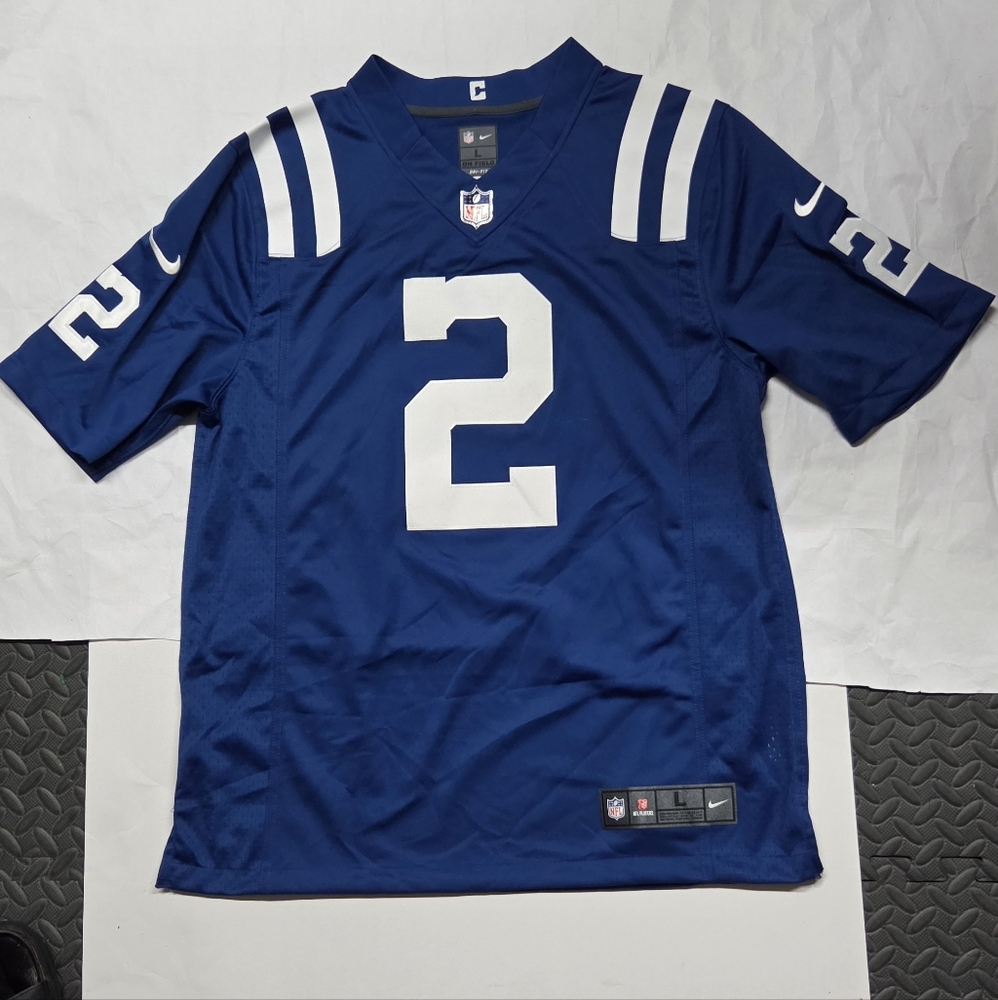 Indianapolis Colts Matt Ryan Mens Size L Jersey Blue Nike